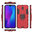 Slim Armour Tough Shockproof Case / Finger Ring Holder for Oppo R17 - Red